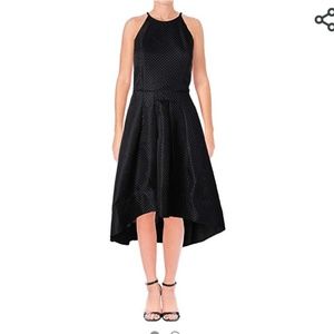 Aidan Mattox high-low black cocktail dress sz 2